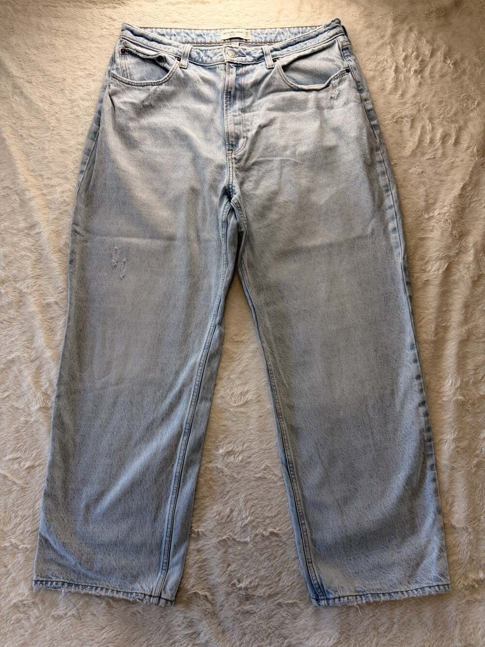 Abercrombie & Fitch Jeans Womens 32/14R Light Curve Love 90s Loose High Rise
